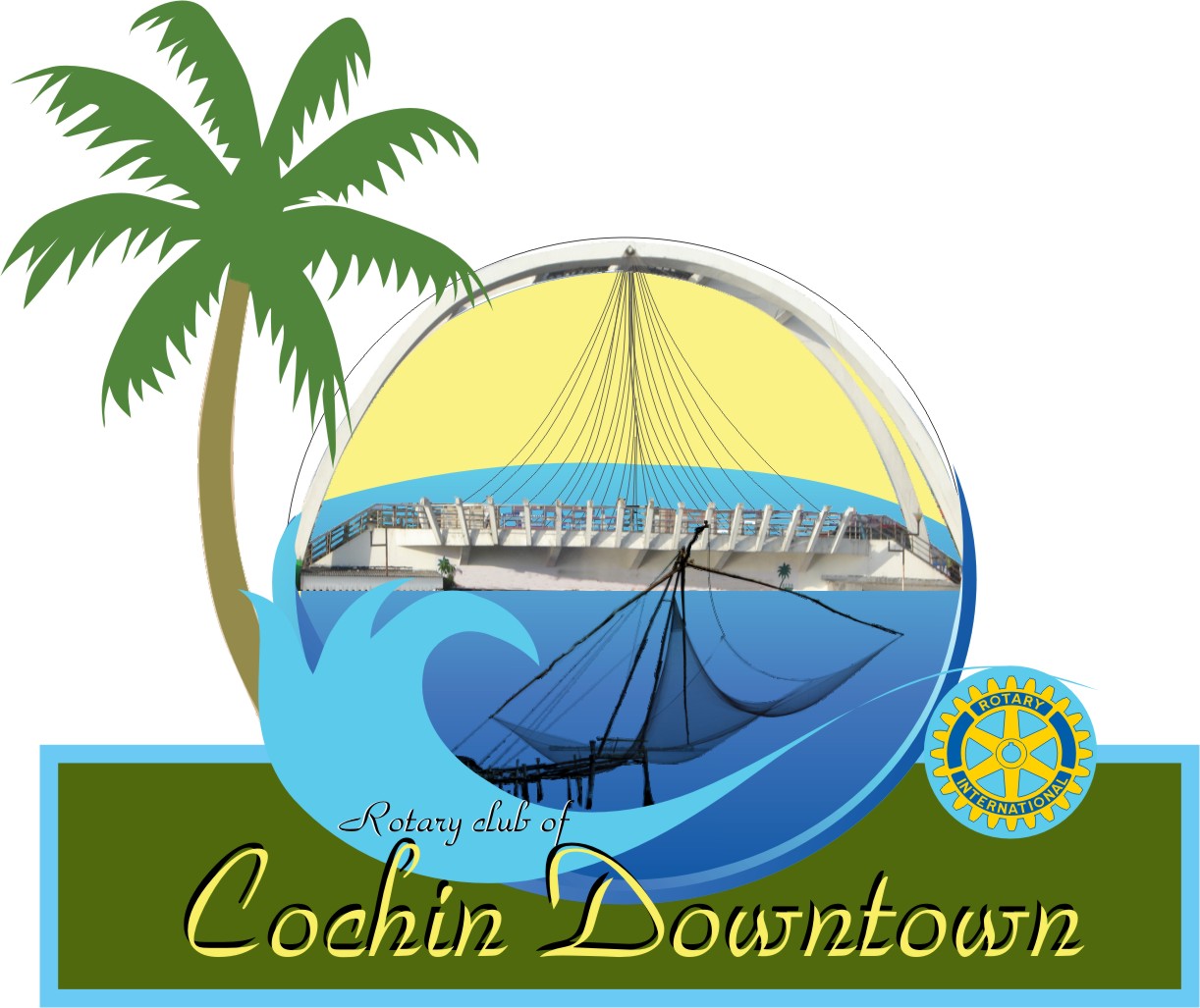 Rotary Club of Cochin Downtown logo