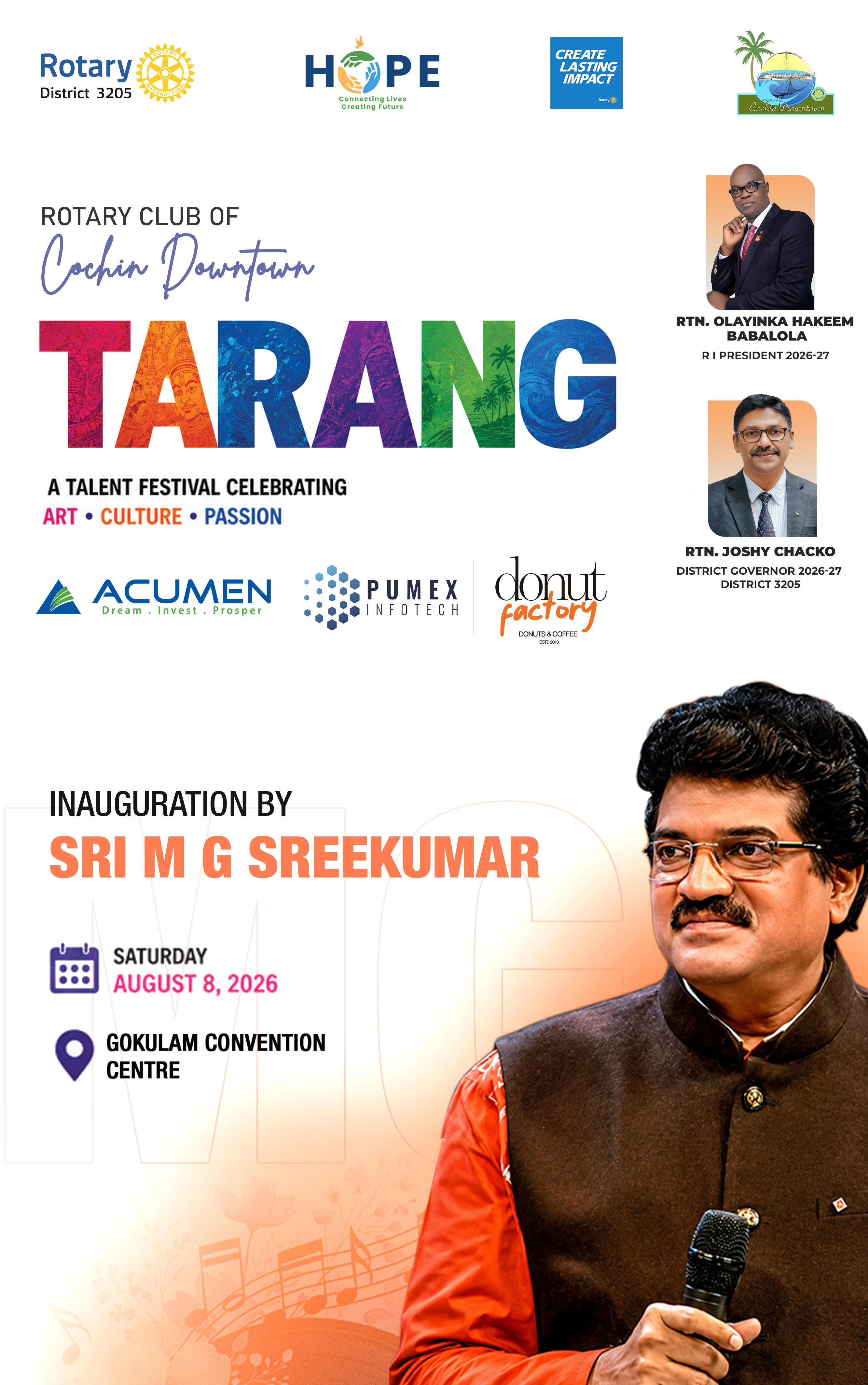 TARANG 2026 talent festival poster